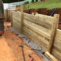 Forest City NC Retaining Wall